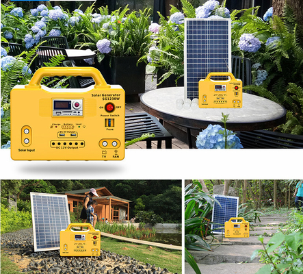 12V / 24V Low Cost Home 1kw DC Solar PV Power Battery System With LED Bulbs