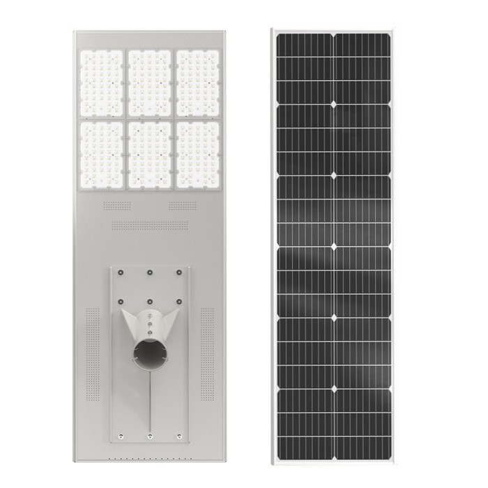 6000K Aluminum Alloy Solar Led Street Light With Ip65 Waterproof Rating